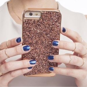 Casemate rosegold glitter iphone 6, 7, 8 case